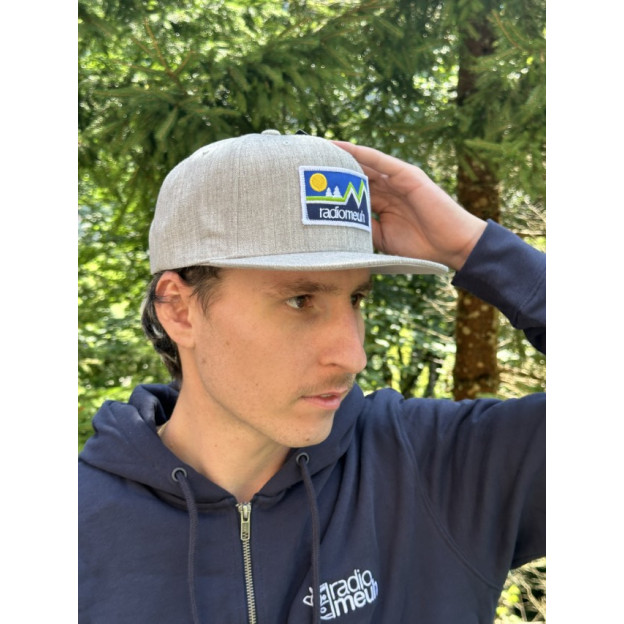 Casquette Snapback Brodée - Heather Grey