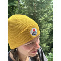 Bonnet Moutarde - Coton Bio - Ecusson