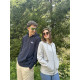 Sweat à Capuche Zip 100%Coton - Logo Brodé - Navy