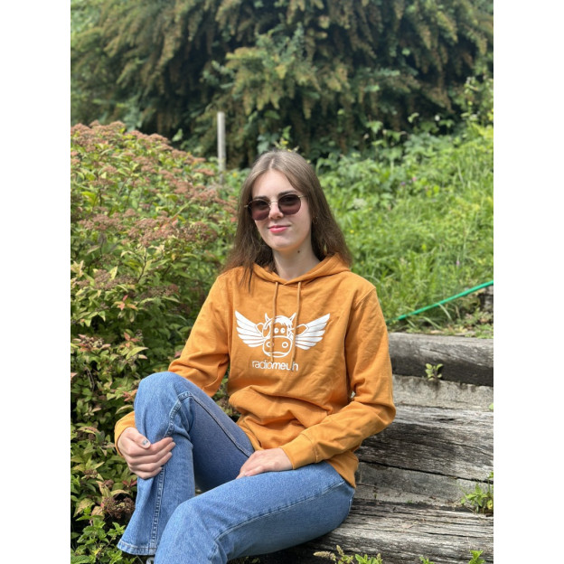 Sweat à Capuche - Flying Cow - Orange