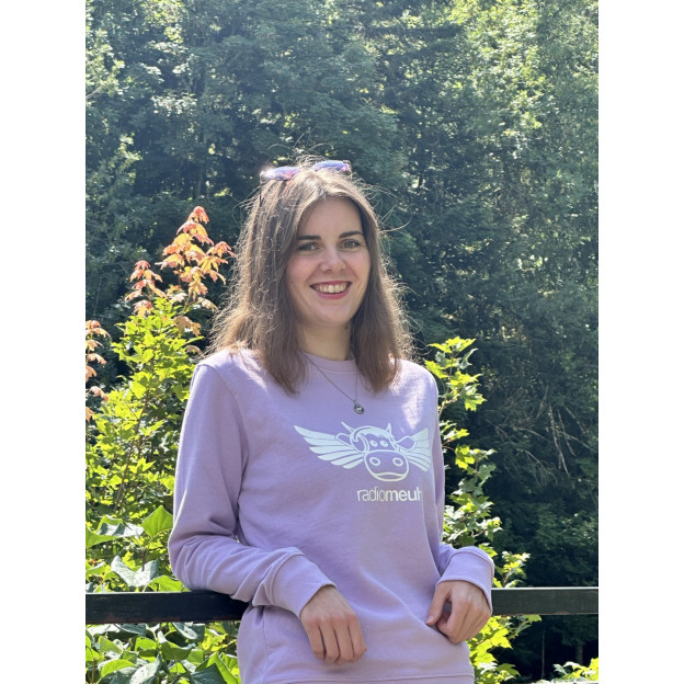 Sweat Col Rond - Flying Cow - Lavender