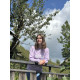 Sweat Col Rond - Flying Cow - Lavender