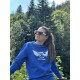 Sweat Col Rond - Flying Cow - Royal Blue
