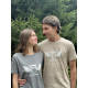 T-Shirt Flying Cow - Heather Brown
