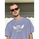 T-Shirt Flying - Coton Epais - Violet