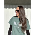 T-Shirt Flying - Coton Epais - Vert