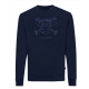 Sweat col rond Pirate - Logo velours - Navy