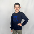 Sweat Kids col rond Pirate - Velours - Navy