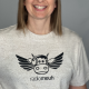 T-Shirt Flying - Coton Epais - Blanc Chiné