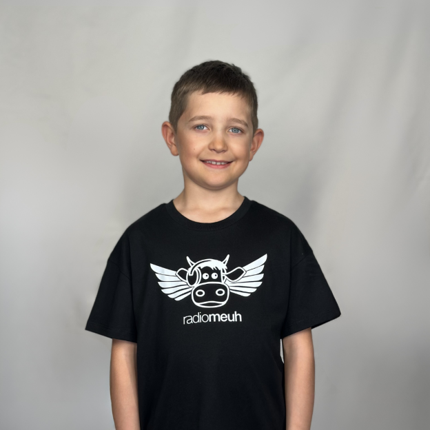 T-Shirt Kid Flying - Noir