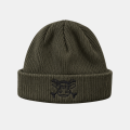 Bonnet Pirate Brodé - Coton organique - Olive