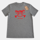 Tshirt Pirate - Logo velours - Gris