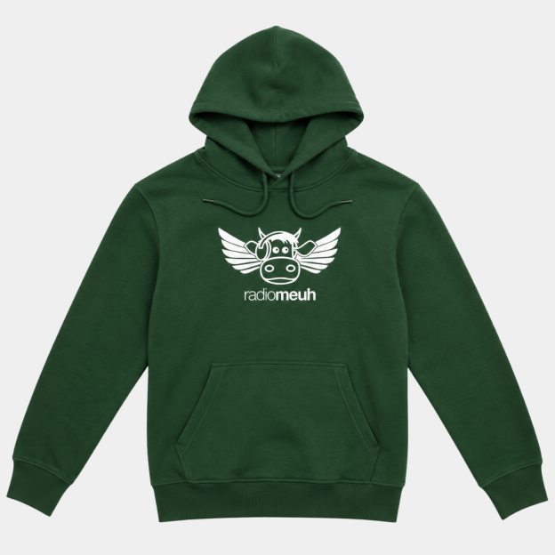 Sweat à Capuche - Flying Cow - Forest Green