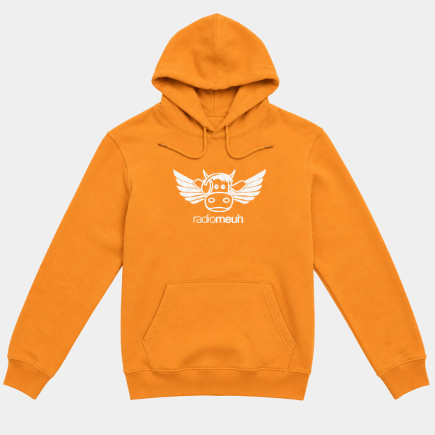 Sweat à Capuche - Flying Cow - Orange