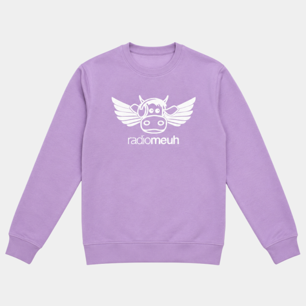 Sweat Col Rond - Flying Cow - Lavender