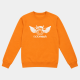 Sweat Col Rond - Flying Cow - Orange
