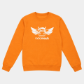 Sweat Col Rond - Flying Cow - Orange