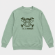 Sweat col rond Pirate - Logo velours - Vert iceberg