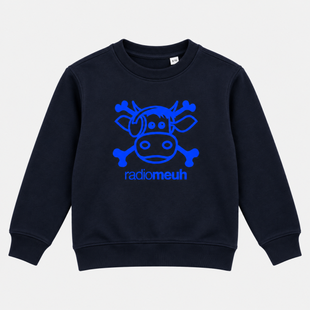 Sweat Kids col rond Pirate - Velours - Navy