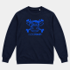 Sweat col rond Pirate - Logo velours - Navy