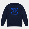 Sweat col rond Pirate - Logo velours - Navy