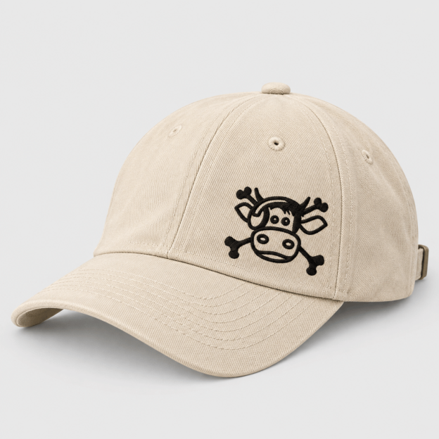 Casquette Basic - Pirate brodée - Sable