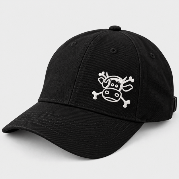 Casquette Basic - Pirate brodée - Noir