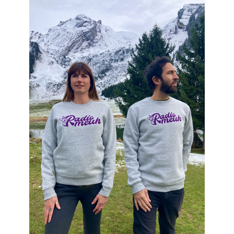 Sweat-shirt H/F - Radiomeuh Heather Grey