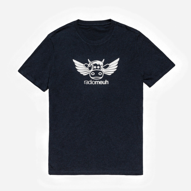 T-shirt Flying Cow Heather Navy Blue