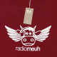T-shirt Flying Cow Hibiscus Red