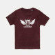 T-Shirt Kid Flying Cow Dark Cherry