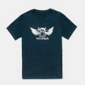 T-Shirt Kid Flying Cow Peacoc Blue