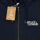 Sweat à Capuche Zip 100%Coton - Logo Brodé - Navy