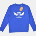 Sweat Col Rond - Flying Cow - Royal Blue