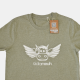 T-Shirt Flying Cow - Heather Green