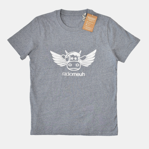 T-Shirt Flying Cow - Heather Navy