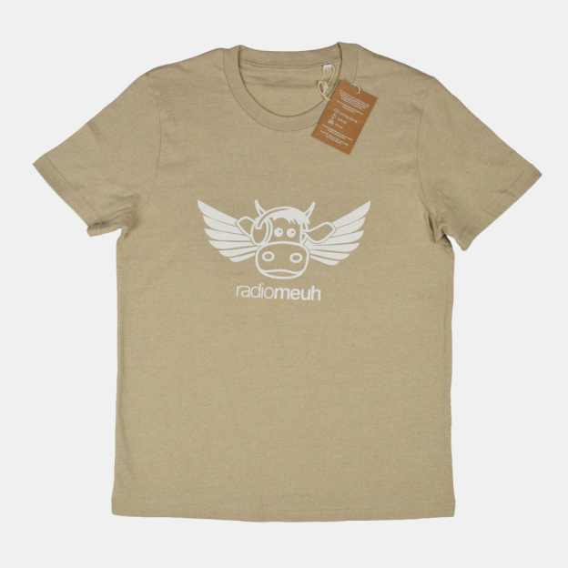 T-Shirt Flying Cow - Heather Brown